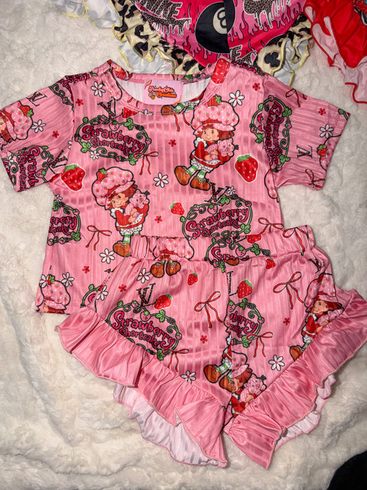 Berry ruffle set