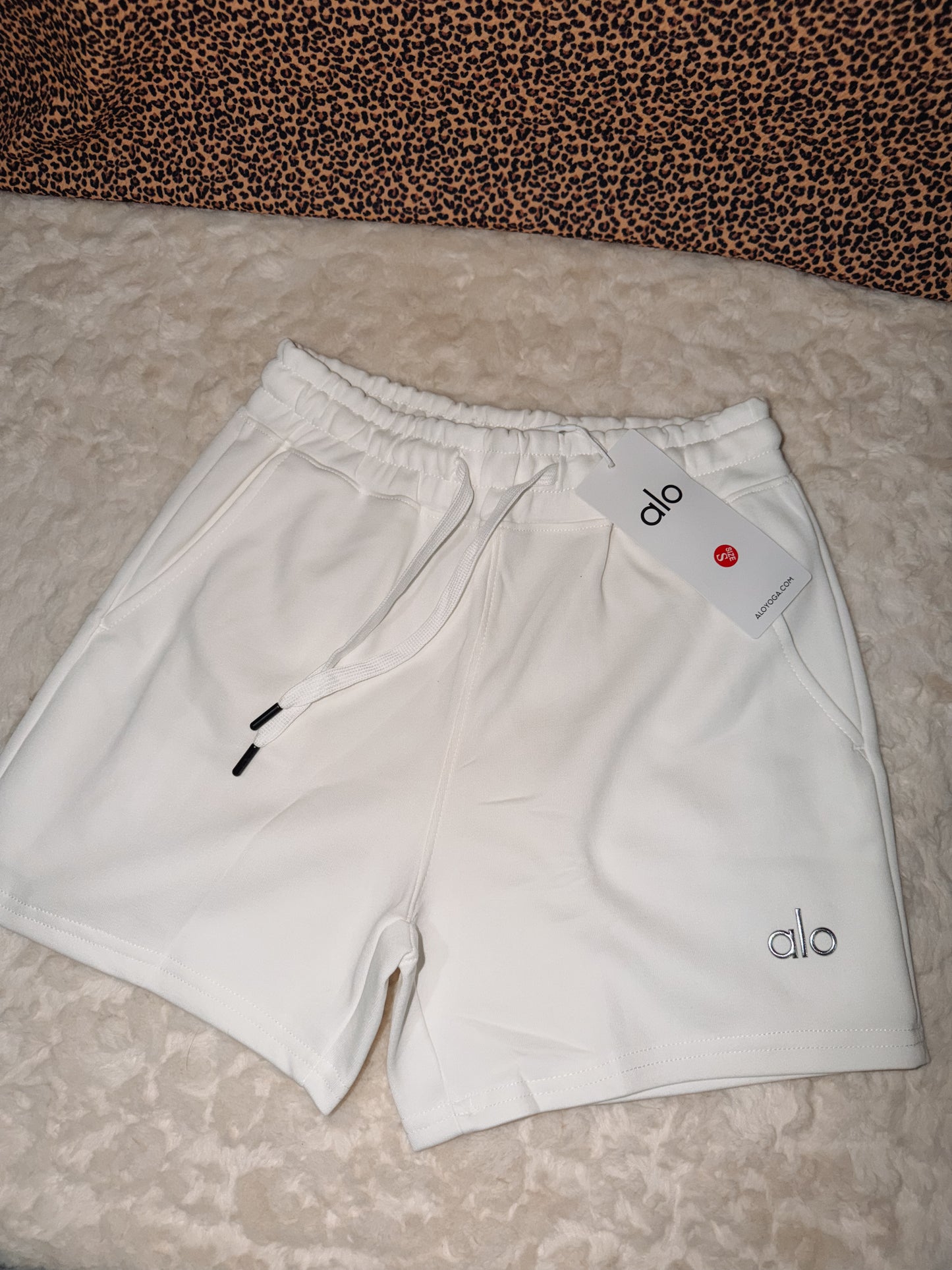 White alo shorts