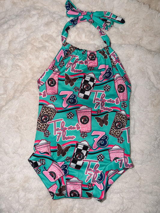 7 brew halter rompers