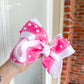 Pearl ribbon clip bows