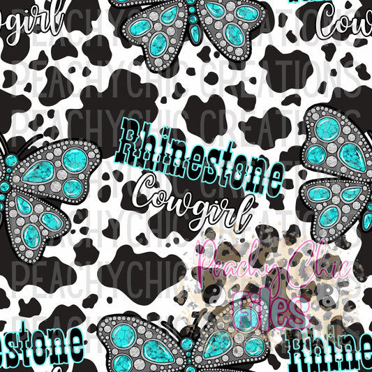 Rhinestone cowgirl seamless