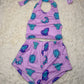 Purple halter set
