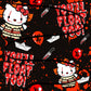 Horror kitty seamless
