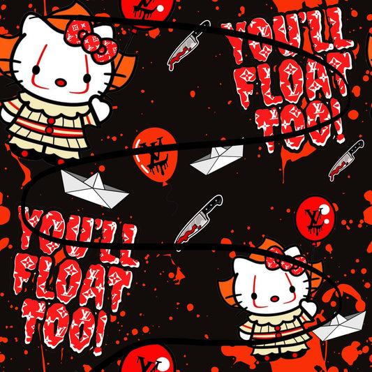Horror kitty seamless