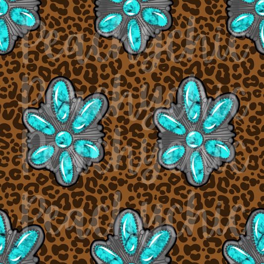 Cheetah western stones seamless