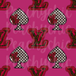 Maroon retro boujee seamless