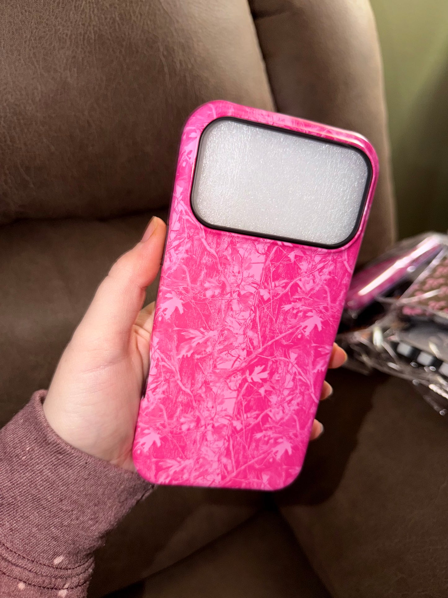 Pink camo cases