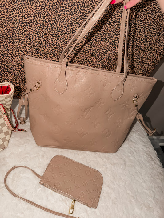 Large tan tote