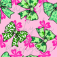 Pink clover bows seamless