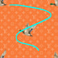Orange ducks seamless