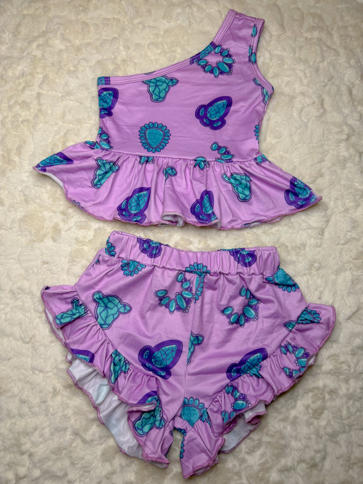 Purple stones set
