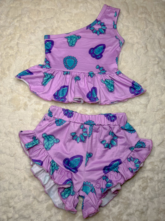 Purple stones set