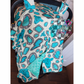 Turquoise stones minky car seat cover
