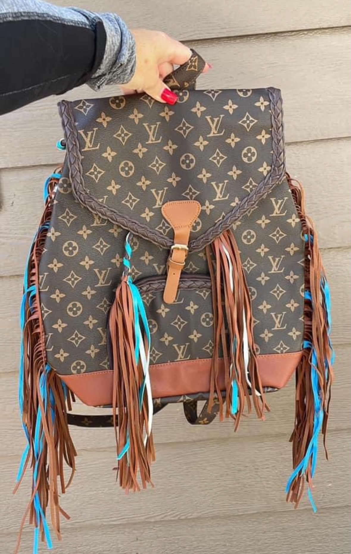 Fringe diaper bag
