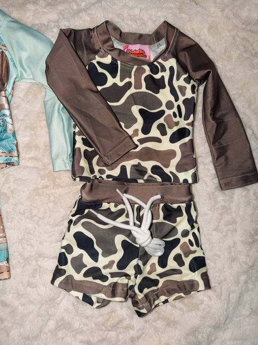2 piece camo swim