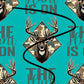 Teal hunting seamless