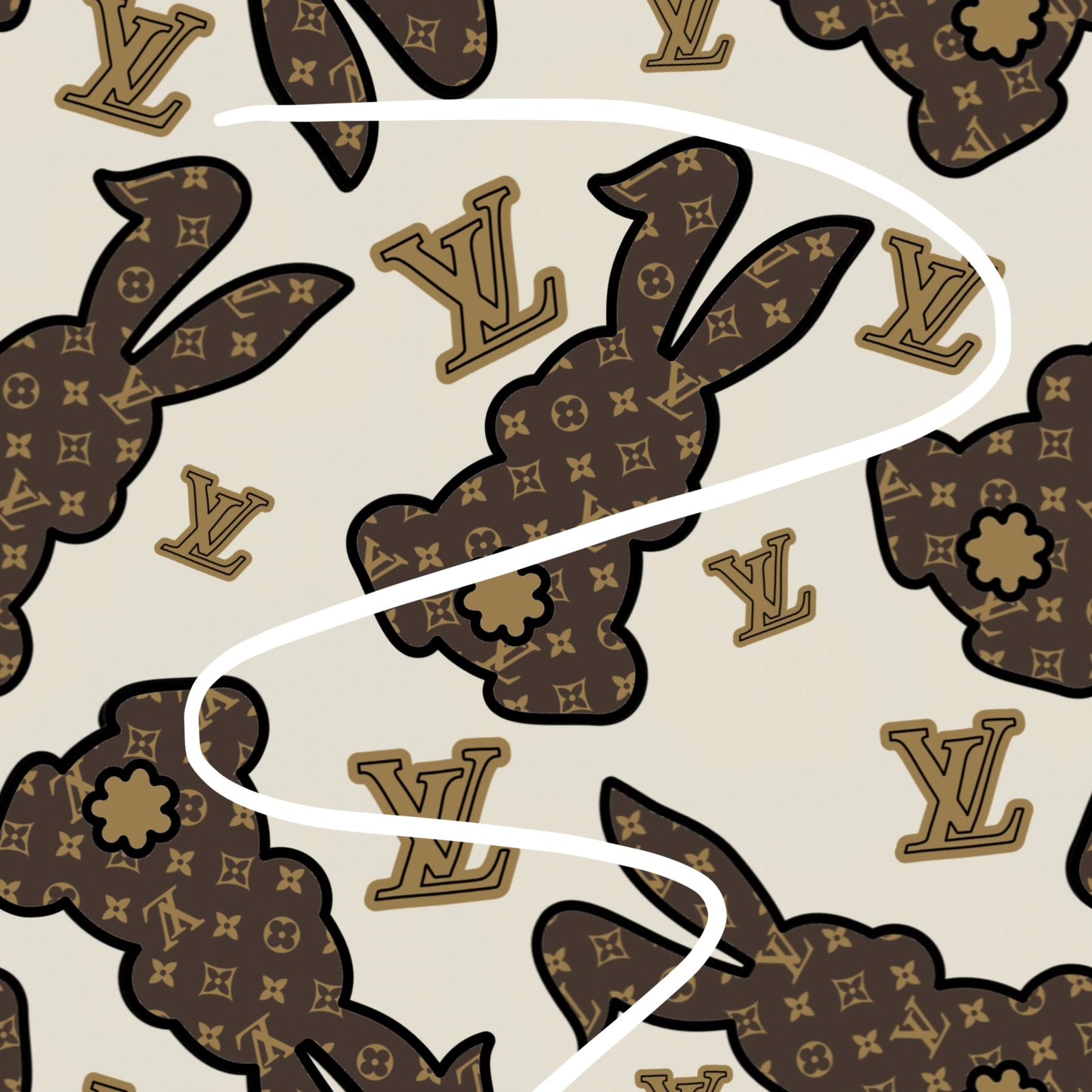 Boujee bunnies seamless