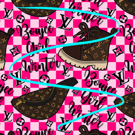 Boujee girl winter seamless file