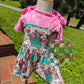 Tee/ flora romper set