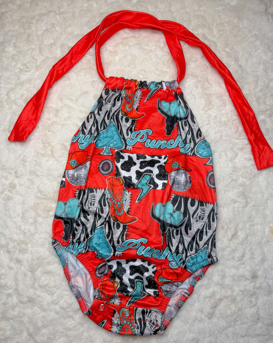 Punchy ruffle butt romper