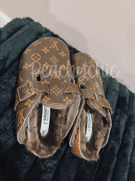 Furry slippers