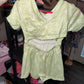 Green boujee crossback romper
