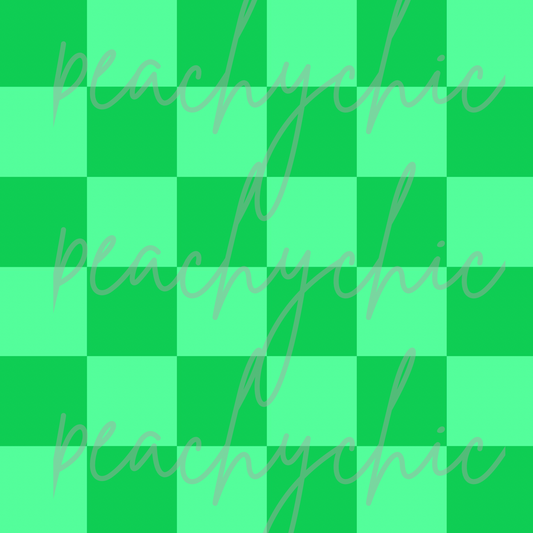 Green checkered seamless