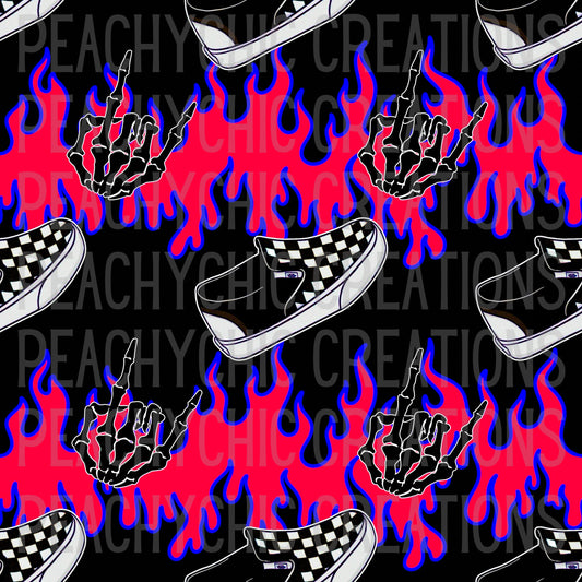 Boy flames