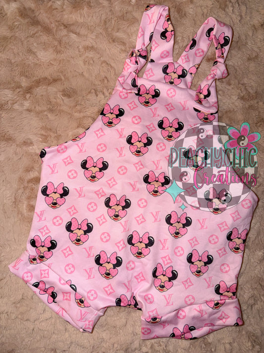 Minnie knotted overalls