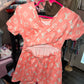Peach boujee crossback romper