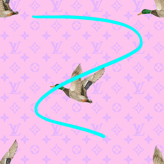 Purple ducks seamless