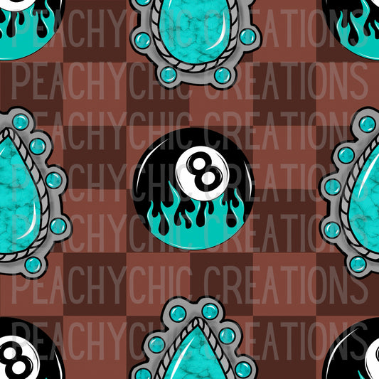 Western 8ball seamless