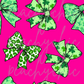 Hot pink st patty bows seamless