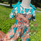 Tee/ flora romper set
