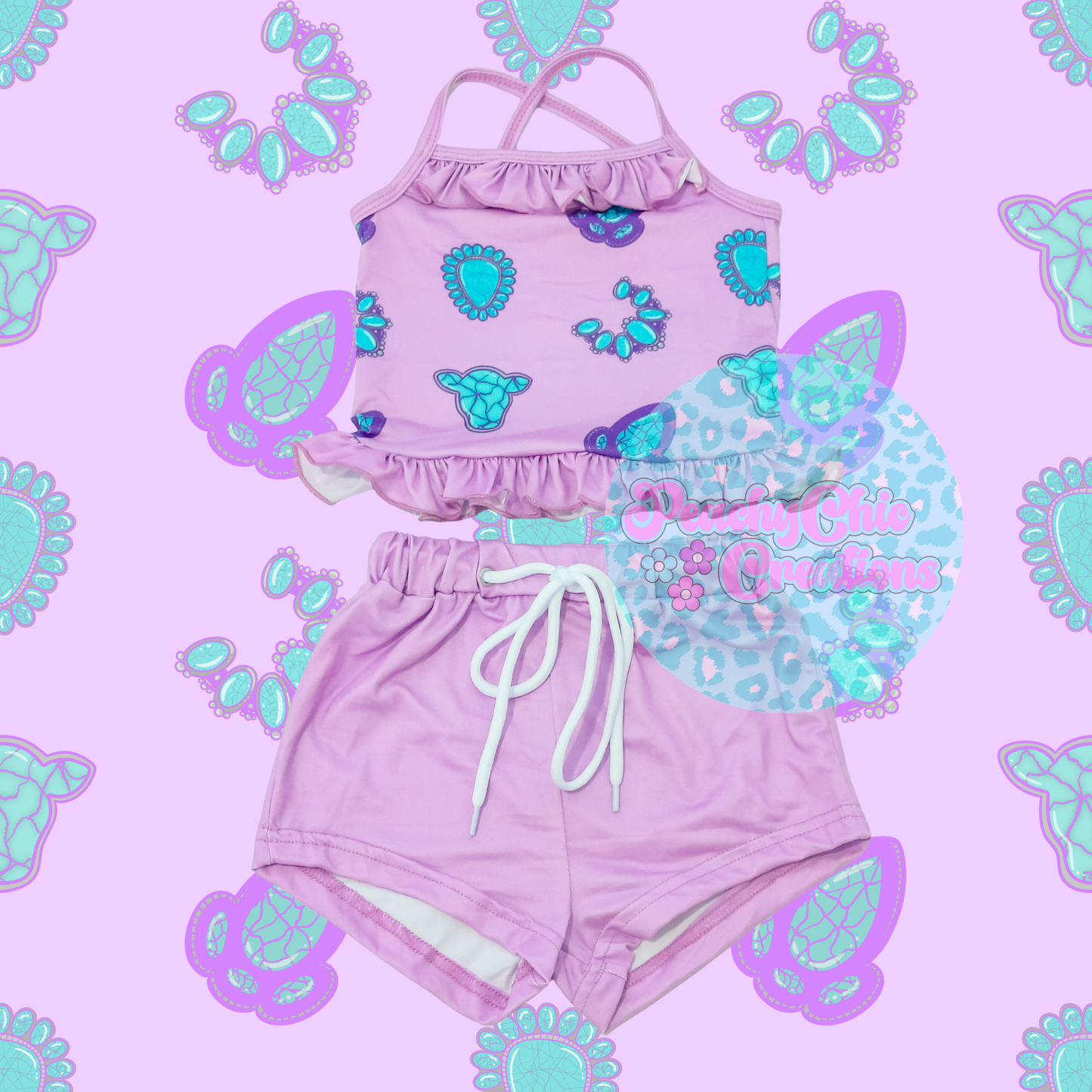 Purple stones sets