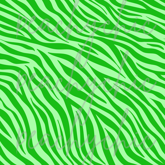 Green zebra seamless