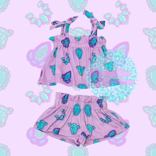 Purple stones sets