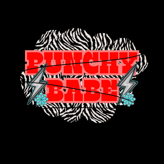Punchy babe PNG